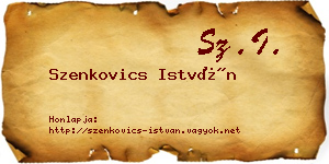 Szenkovics István névjegykártya